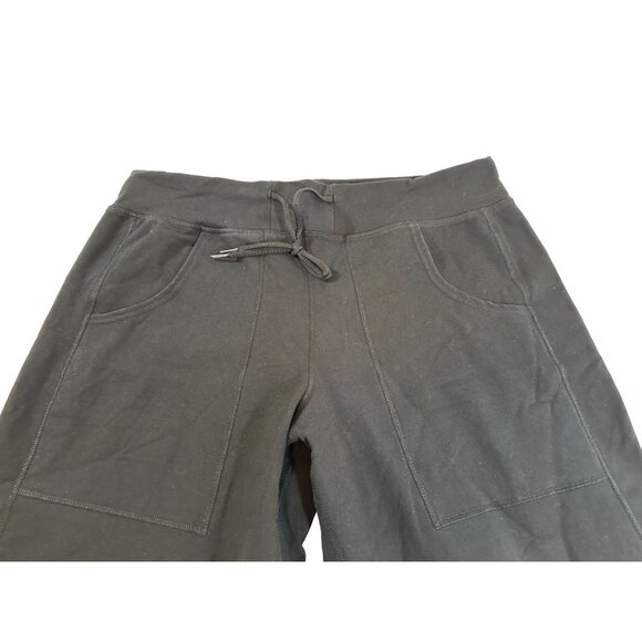 Lululemon Athletica Black Cotton Lycra Womens Wide-Leg Pants L Retired - Picture 5 of 14